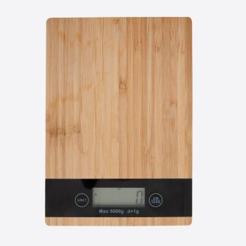 Point-Virgule digitale keukenweegschaal uit bamboe 5kg