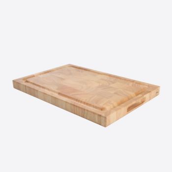 T&G Woodware snijplank met sapgeul uit hevea hout 42x28x3cm