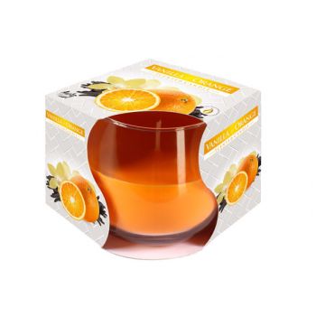 Cosy & Trendy Ct Geurkaars Glas Vanille-oranje 24u