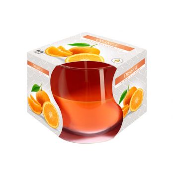 Cosy & Trendy Ct Geurkaars Glas Orange-oranje