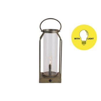 Cosy @ Home Lamp Lantern Goud 14x14xh33,5cm Metaal