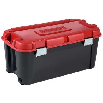 Keter Totem Box 80l Zwart-rood 79.5x39.5xh37.1